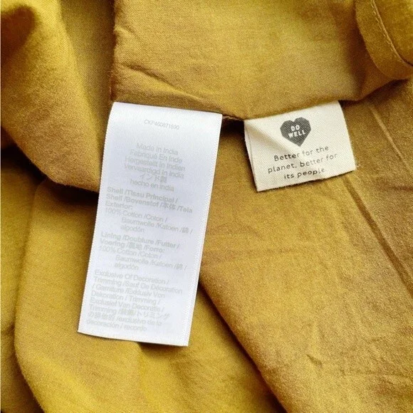 NWT Madewell Daisy Stitch Ruffle Sleeve Flowy Midi Dress Weathered Olive Size 2X - Picture 13 of 15